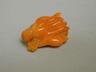 Amber Carving of a Buddha's Hand Citron