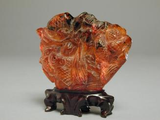 Amber Dragon-Form Plaque