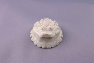 Jade Lion Head Button