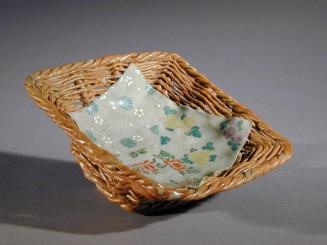 Banko Ware in Basket  Shape with Serviette