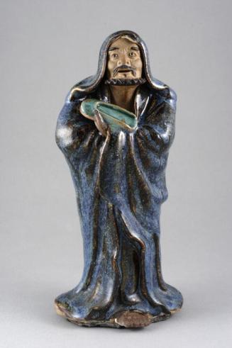 Shiwan Ware Bodhidharma Holding his Shoe