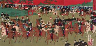 Emperor Meiji Leaving for Northern Japan