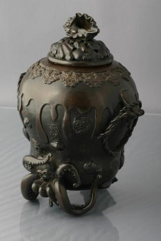 Bronze Incense Burner with Sea Motifs