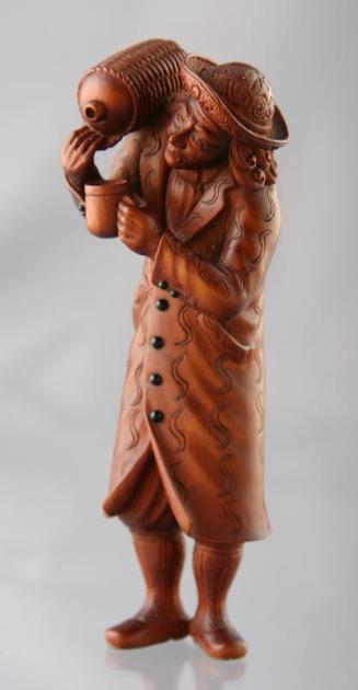 Netsuke: Dutchman Pouring a Drink