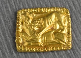 Gold Animal Combat Plaque