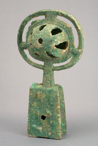 Bronze Rattle Finial