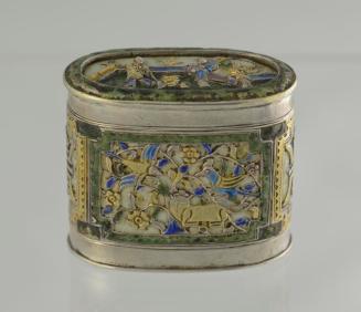 Silver & Enamel Opium Box