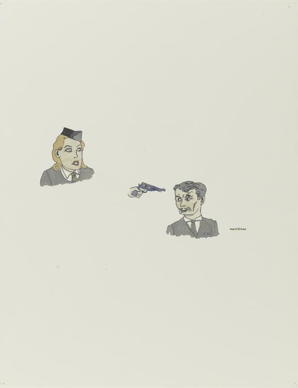 Untitled (Two Figures, hand gun)