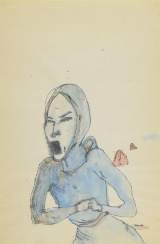 Untitled (hooded ninja-like figure)