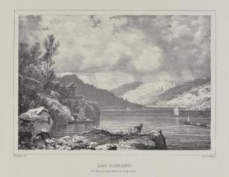 Lac Lomond Vue de la Caverne de Rob Roy (after a painting by Richard Parkes Bonington)