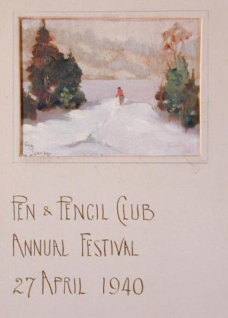 Menu Illustration: Pen & Pencil Club Annual Festival 27 April 1940