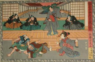 Forty-seven Ronin: Act Vll. Oboshi dines with Moronao's spy, Kudayu