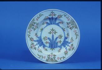 Plate with Fern and Floral Motif