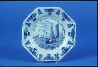 Plate with Ship Motif