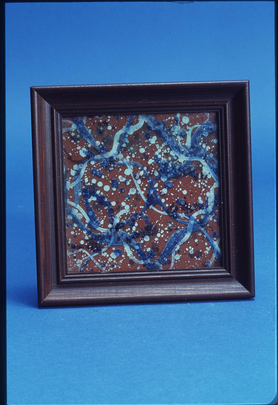 Tile with Marbelized Design