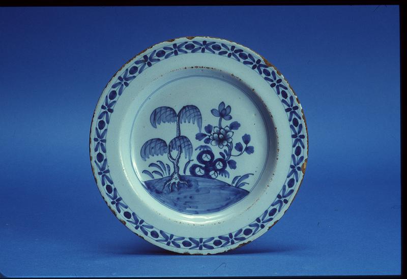 Plate with Oriental Garden Motif