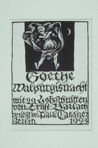 Illustration to Gothe's Walpurgisnecht, (title page)