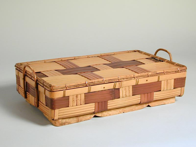 Lidded Bamboo Basket