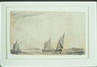 Sailboats Along Coast