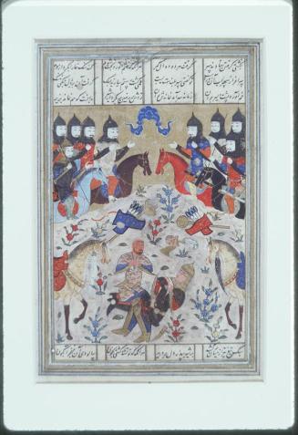 The Hero Rustam Mourning the Death of His Son Sohrab