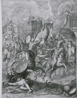 Untitled-Soldiers and Horses in Battle