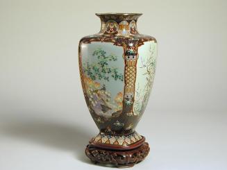 Silver and Enamel Vase