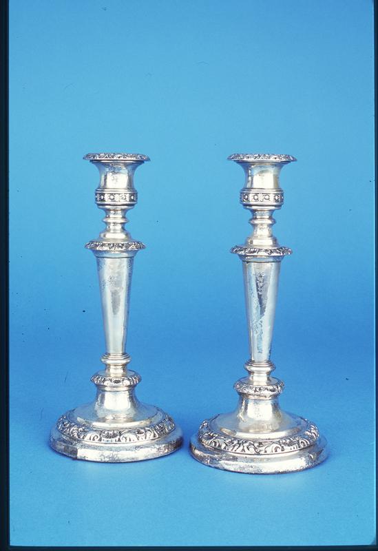 Silverplate Baluster Candlestick