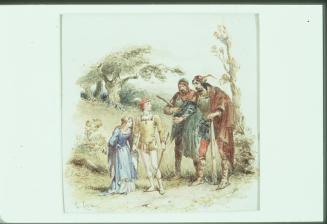 Untitled- Young Man and Woman Meeting Travellers