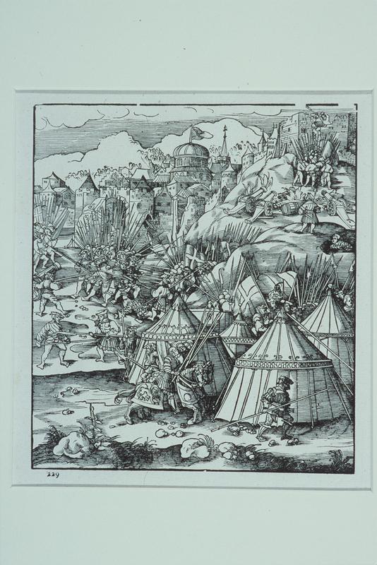 A Sortie form Verona-Illustration from Weisskonig (may be a 18th century edition of a 16th century print)