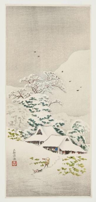Untitled (Landscape with Men, Dogs and Snowy Mountains)