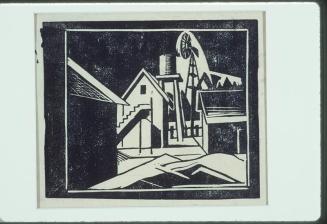 Untitled (Buildings and Windmill)