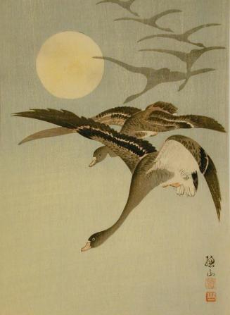 Flying Geese and Moon