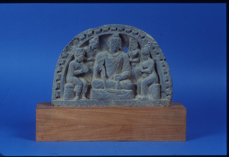 Gandhara Lunette with Buddha and Followers