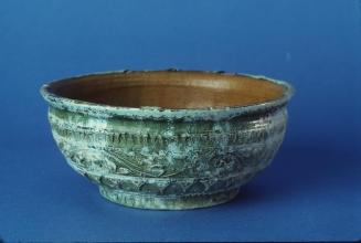 Earthenware Bowl with Silver Iridesence