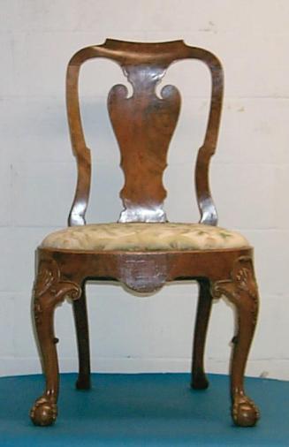 Walnut  Veneered Side Chair