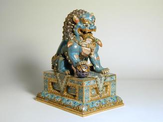 Buddhist Lion Dog in Cloisonné