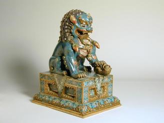 Buddhist Lion Dog in Cloisonné