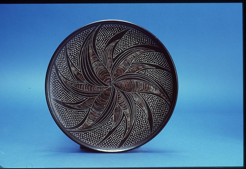 Sgraffito Design Plate by Leonard F. Osborne