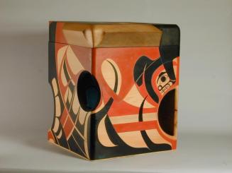Bentwood Box with Mask Inside