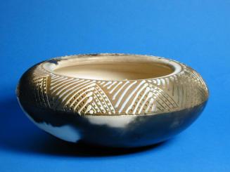 Clay Bowl with Blackened Areas