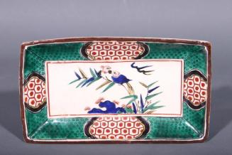 Ko-Kutani Style Rectangular Dish