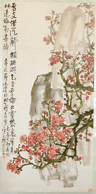 Untitled-Flowering Prunus and Mountain