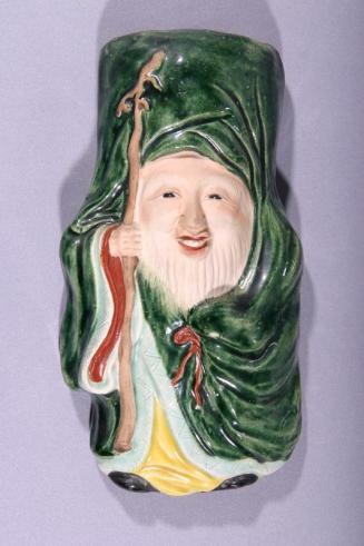 God of Longevity Wall Vase