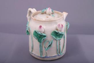 Teapot with Raised Lotus Bud Design