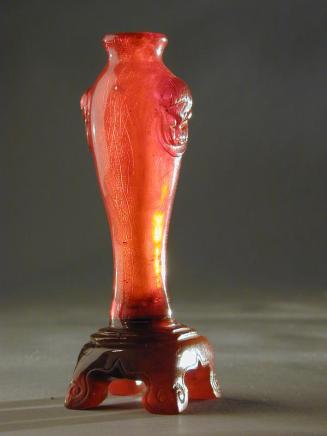 Amber Baluster Form Vase
