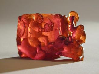Carved Amber Water Pot