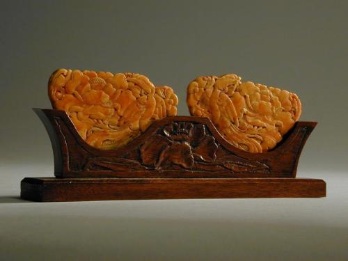 Pair of Baltic Amber Plaques