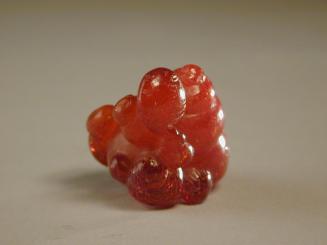 Small Amber Carving of a Cluster of Snails