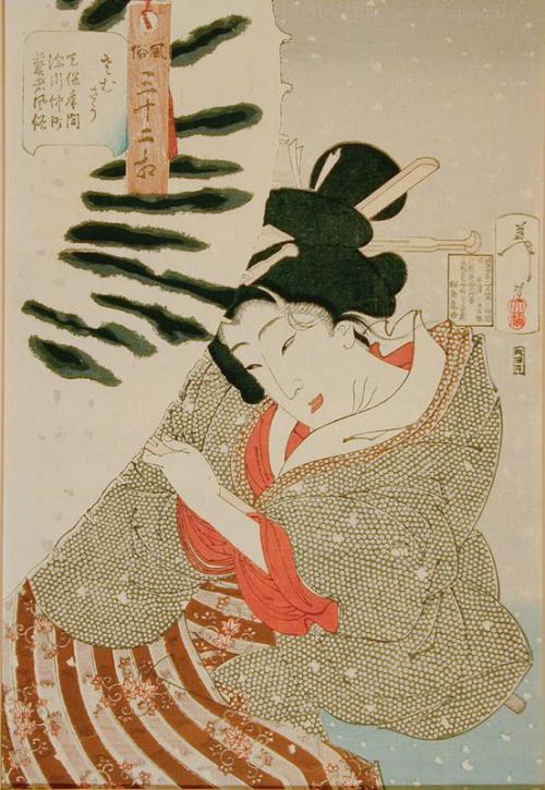 Frozen: The Appearance of a Fukagawa Nakamichi Geisha of the Tempo Era (1830-44)