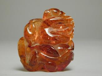 Amber Carving of Fruit and Leaves
